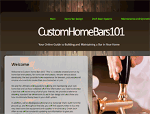 Tablet Screenshot of customhomebars101.com